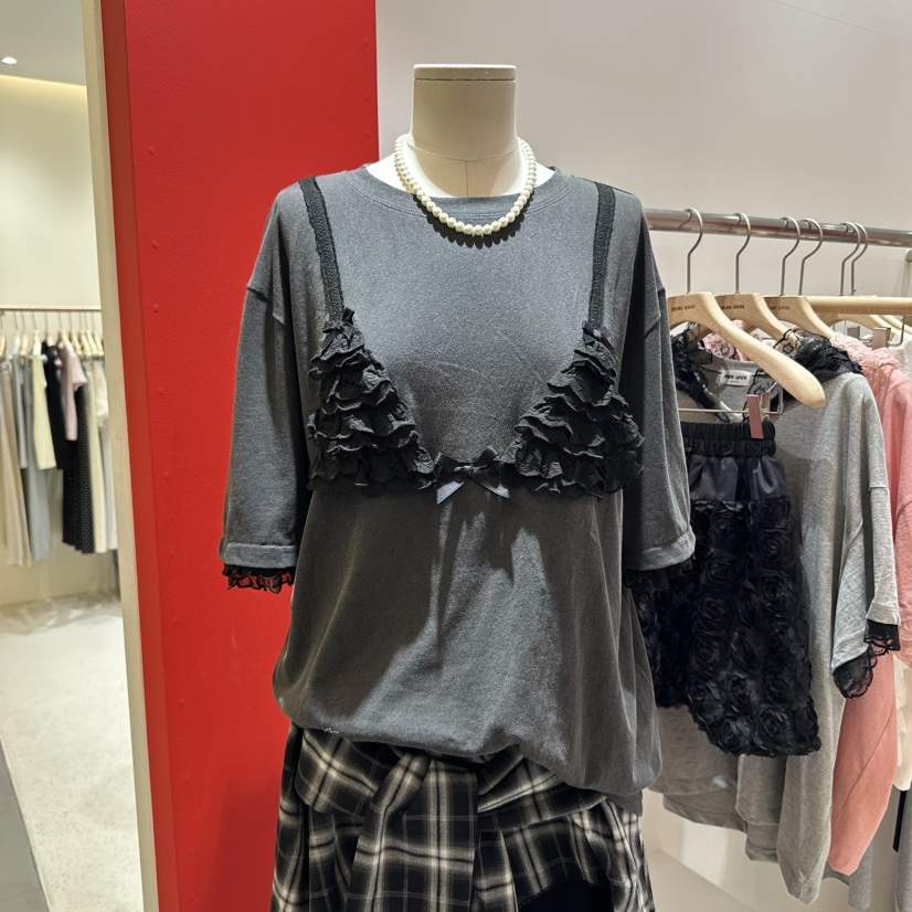 MINI UNNI韓國代購女裝新款休閑推薦熱賣真品人氣時尚職業T恤MINI UNNIT恤