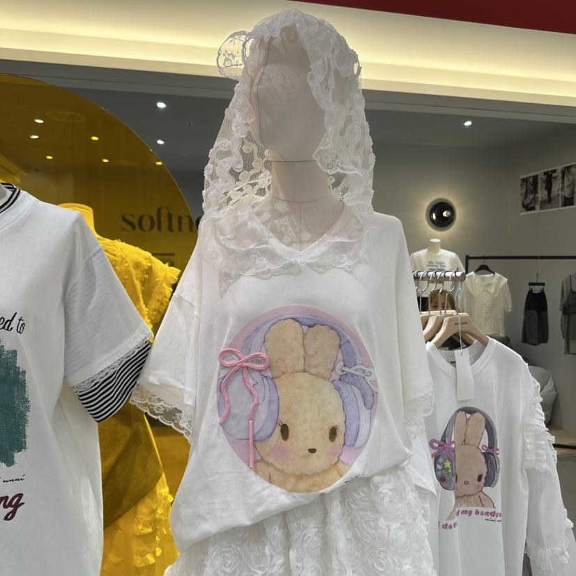 MINI UNNI東大門代購女裝新款25春夏熱賣時尚職業休閑推薦T恤MINI UNNIT恤