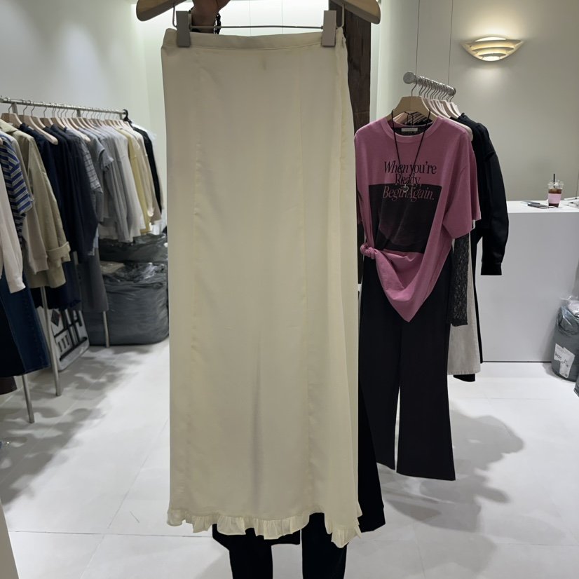 AVECNOUS東大門代購女裝新品真品時尚人氣熱賣職業25春夏長裙AVECNOUS長裙