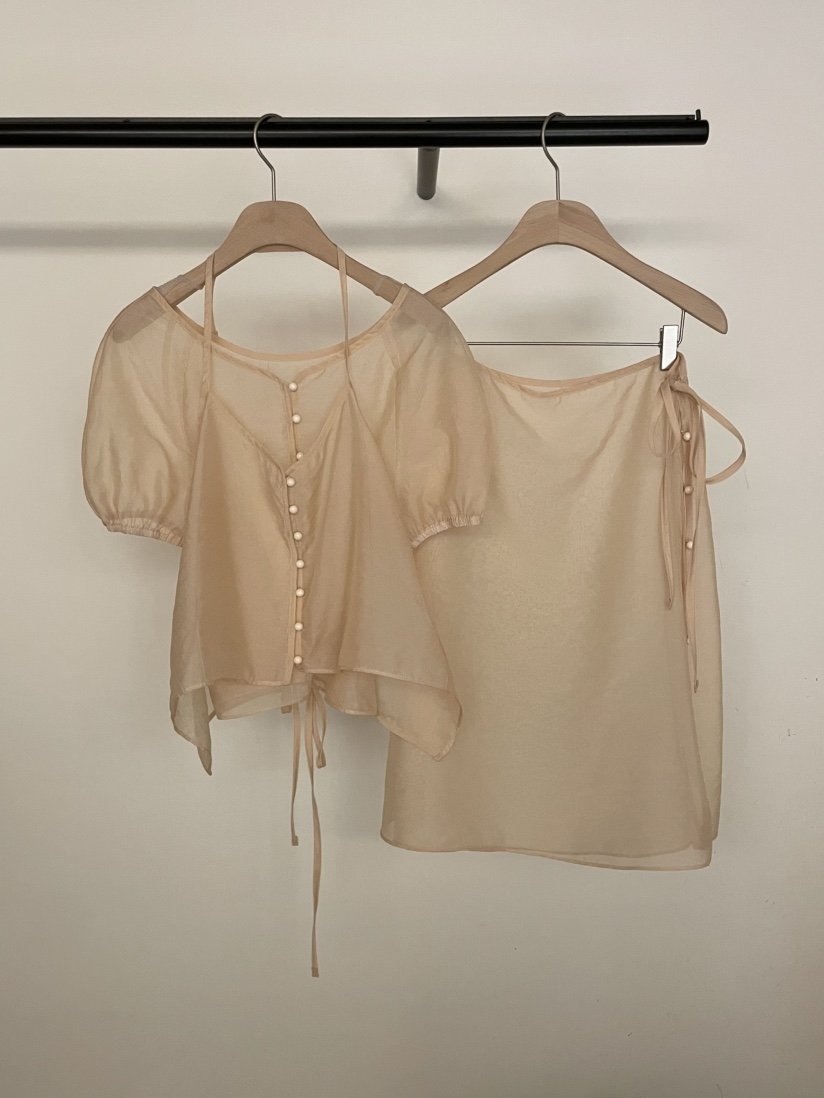 BOLD-A韓國直郵女裝新品25春夏熱賣時尚職業套裝三件套歐根紗RE BOLD套裝