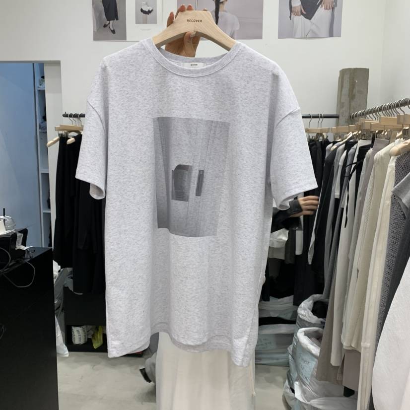 RECOVER-OT東大門直郵女裝新品時尚職業推薦25春夏休閑T恤RECOVER/MOMENTT恤
