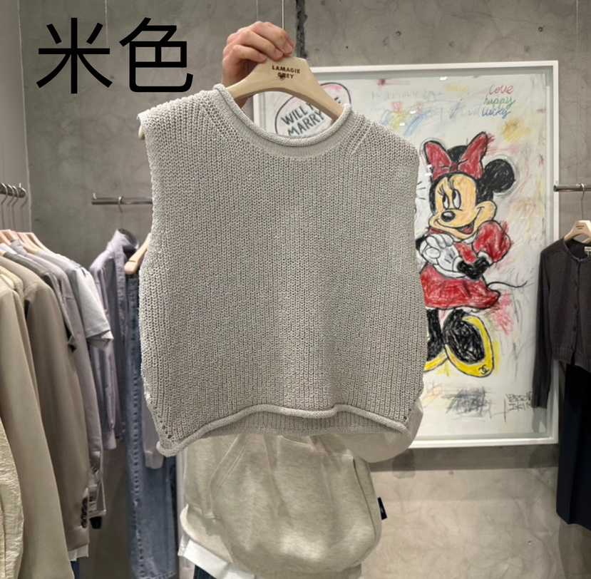 LAMAGIEPIE韓國直郵㊣東大門實拍女裝新品時尚休閑吊帶背心LAMAGIE GREY吊帶/背心