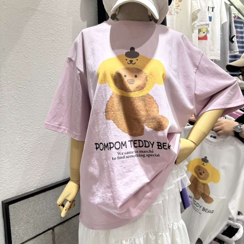 EVE韓國直郵㊣東大門實拍女裝新品熱賣休閑25春夏時尚推薦T恤EVET恤
