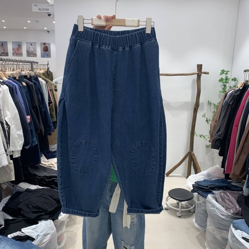 BLOOM韓國代購女士新品推薦25春夏休閑職業熱賣真品時尚牛仔褲BLOOM牛仔褲
