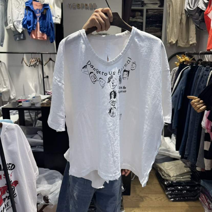 YESFREE直郵韓國代購㊣女裝新品25春夏推薦時尚人氣熱賣T恤YESFREET恤