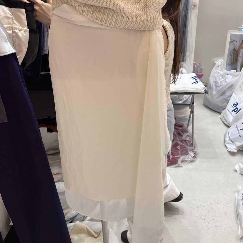 FRE韓國直郵㊣東大門實拍女裝新款休閑時尚25春夏半身裙中短裙FRE半身裙/中短裙