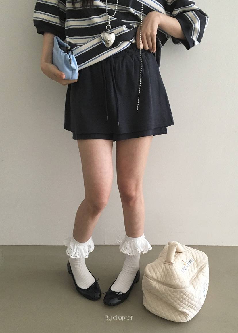 BY CHAPTER東大門代購女士新款25春夏休閑真品人氣時尚裙褲Chapter裙褲