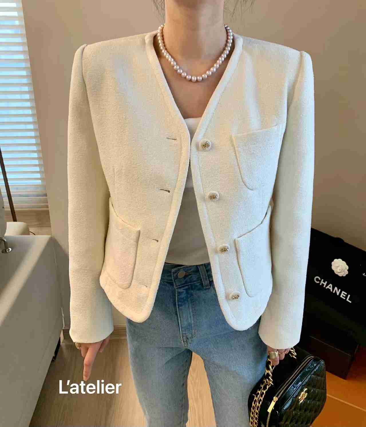 LATE LIER韓國代購女士新品推薦熱賣人氣休閑職業時尚夾克LATE LIER夾克