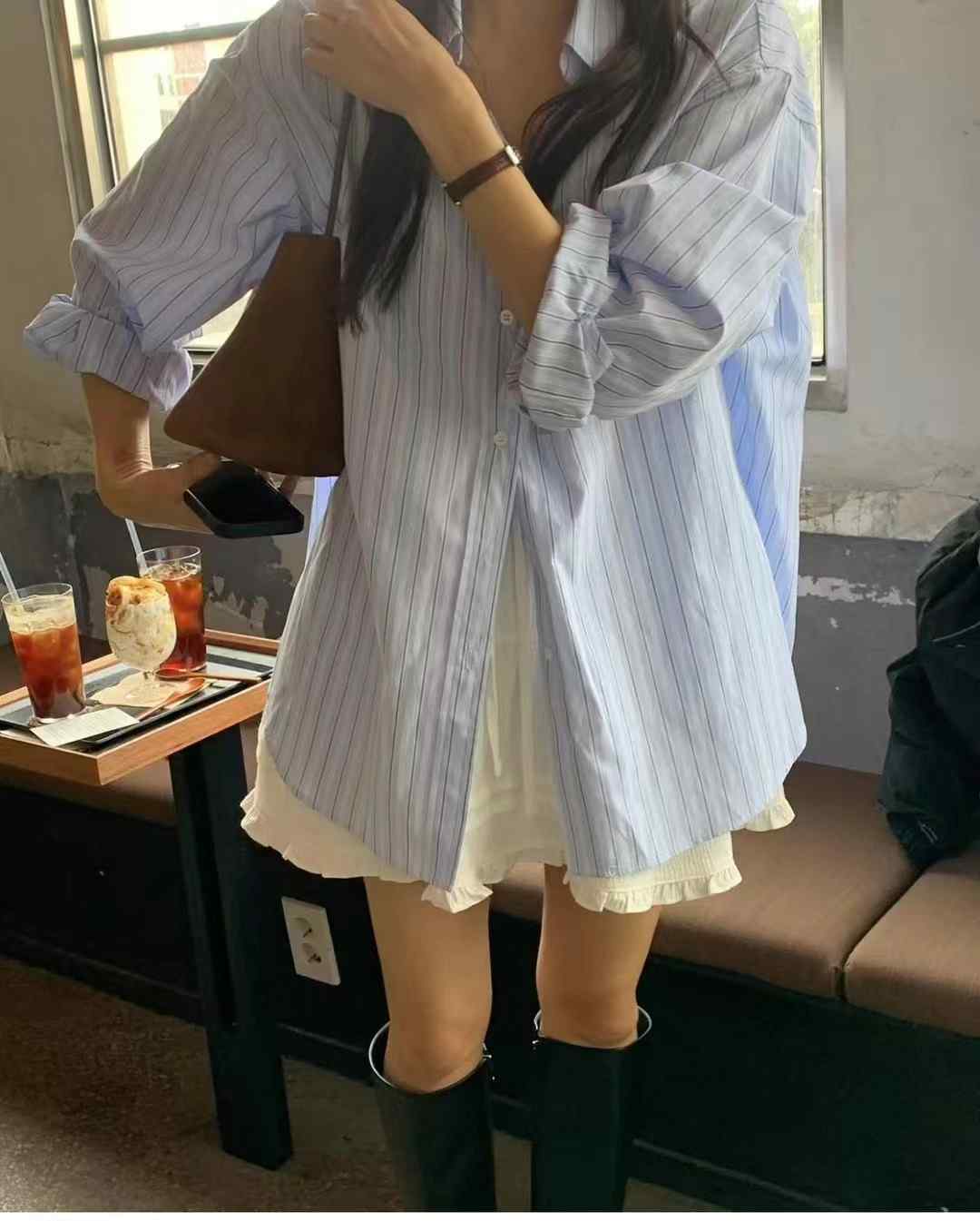 BENEFIT東大門實拍女裝新品真品時尚職業推薦休閑襯衫蕾絲衫BENEFIT襯衫/蕾絲衫
