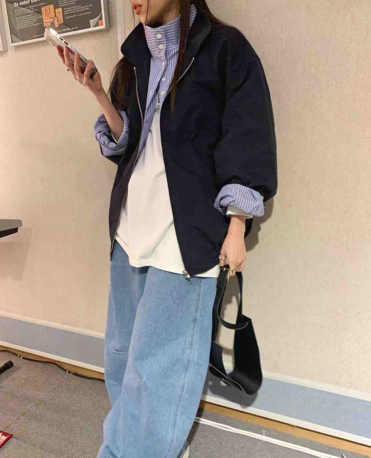 STANDING東大門直郵女士新款25春夏人氣推薦職業時尚真品夾克STANDING夾克