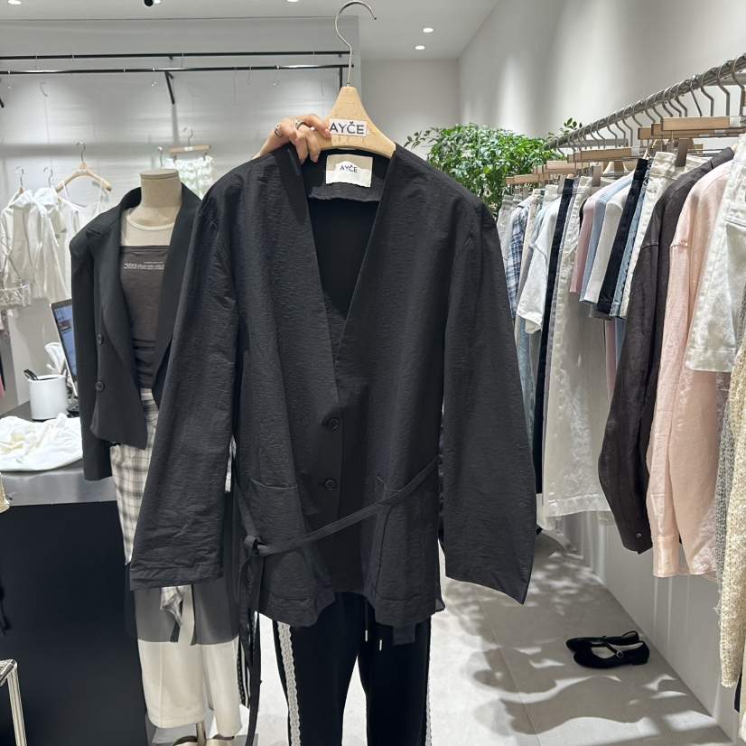 AYCE韓國代購女士新品推薦職業時尚休閑25春夏熱賣夾克含腰繩101SHOWROOM/AYCE夾克