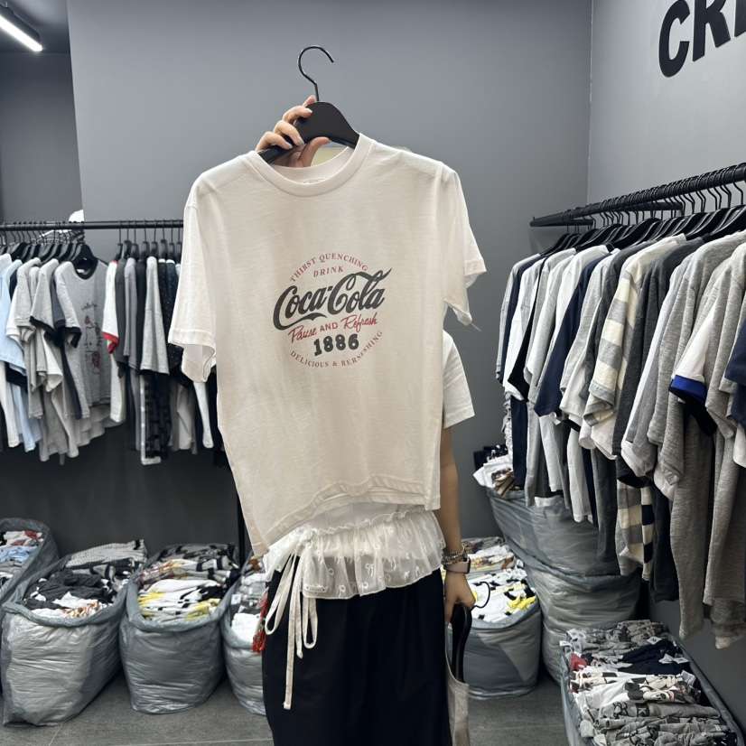 CREDITO韓國直郵女士新品真品25春夏熱賣人氣休閑推薦時尚T恤CREDITOT恤