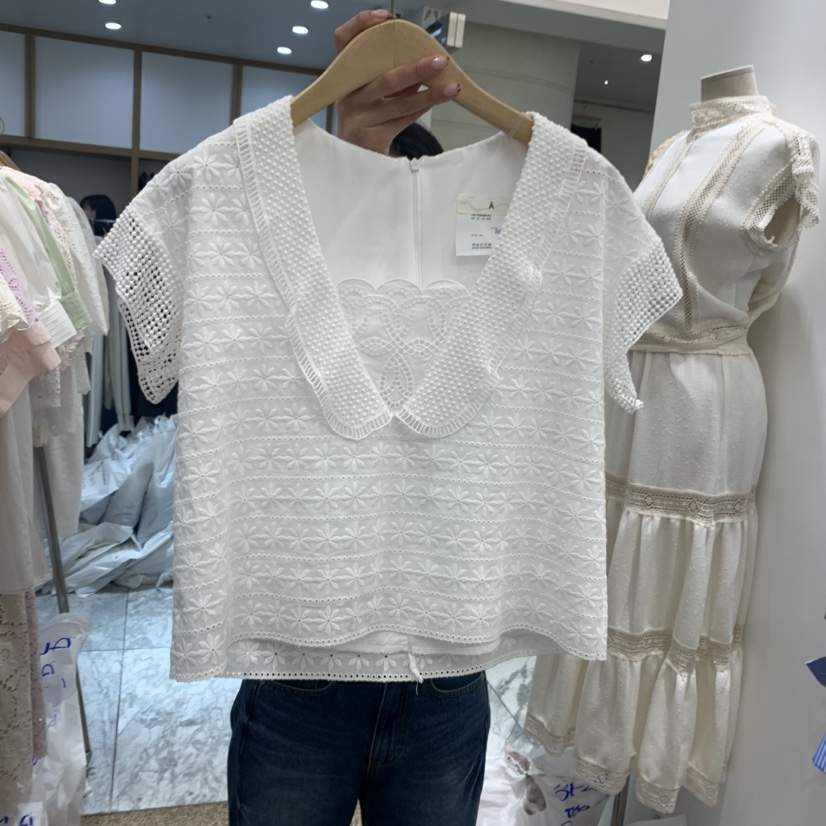A東大門實拍女裝新品熱賣職業時尚25春夏推薦人氣襯衫蕾絲衫A STORE襯衫/蕾絲衫