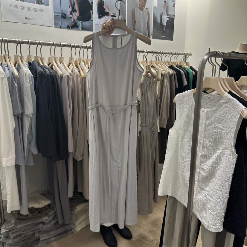 HAUTTE-P東大門代購女士新品人氣職業推薦時尚連衣裙含腰繩HAUTTE連衣裙