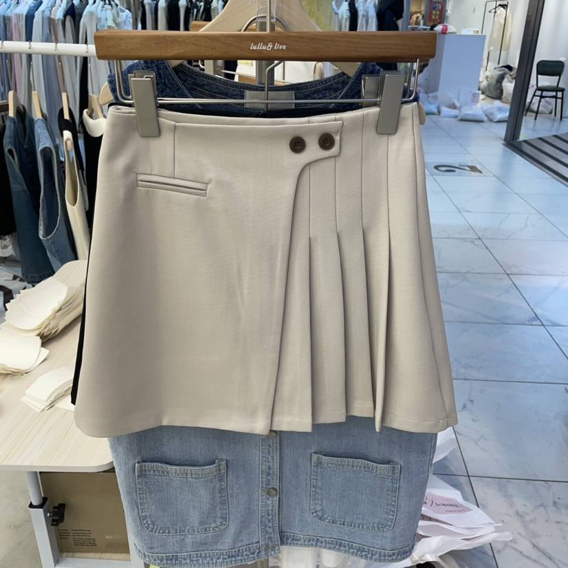 LULULALLA東大門實拍女士新品職業推薦熱賣真品25春夏人氣短裙LULULALLA短裙