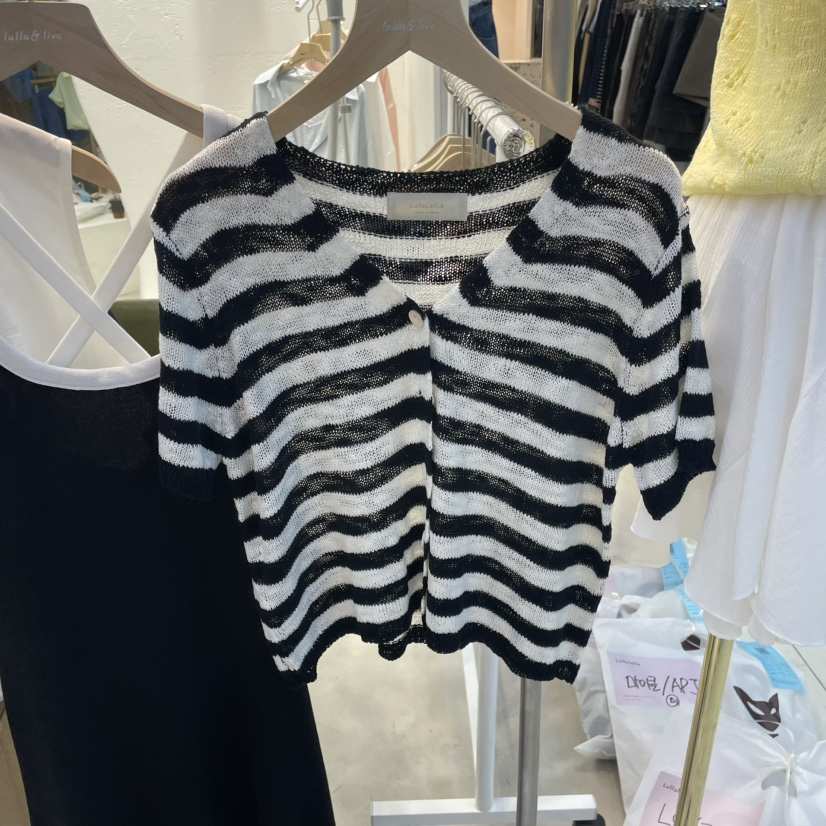 LULULALLA東大門實拍女裝新品真品25春夏休閑職業推薦針織衫LULULALLA針織衫