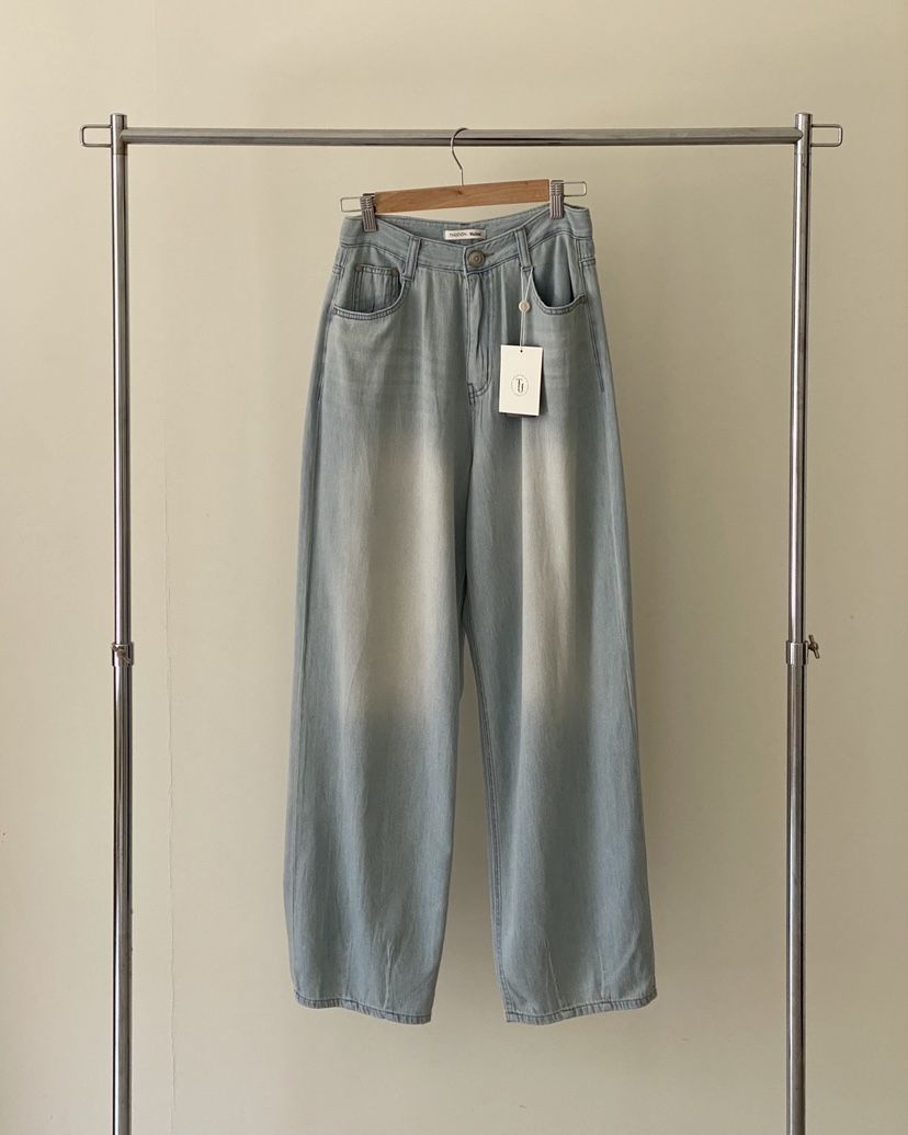 TAE JOON/WALNUT韓國代購女士新款25春夏時尚真品職業牛仔褲TAE JOON.WALNUT牛仔褲