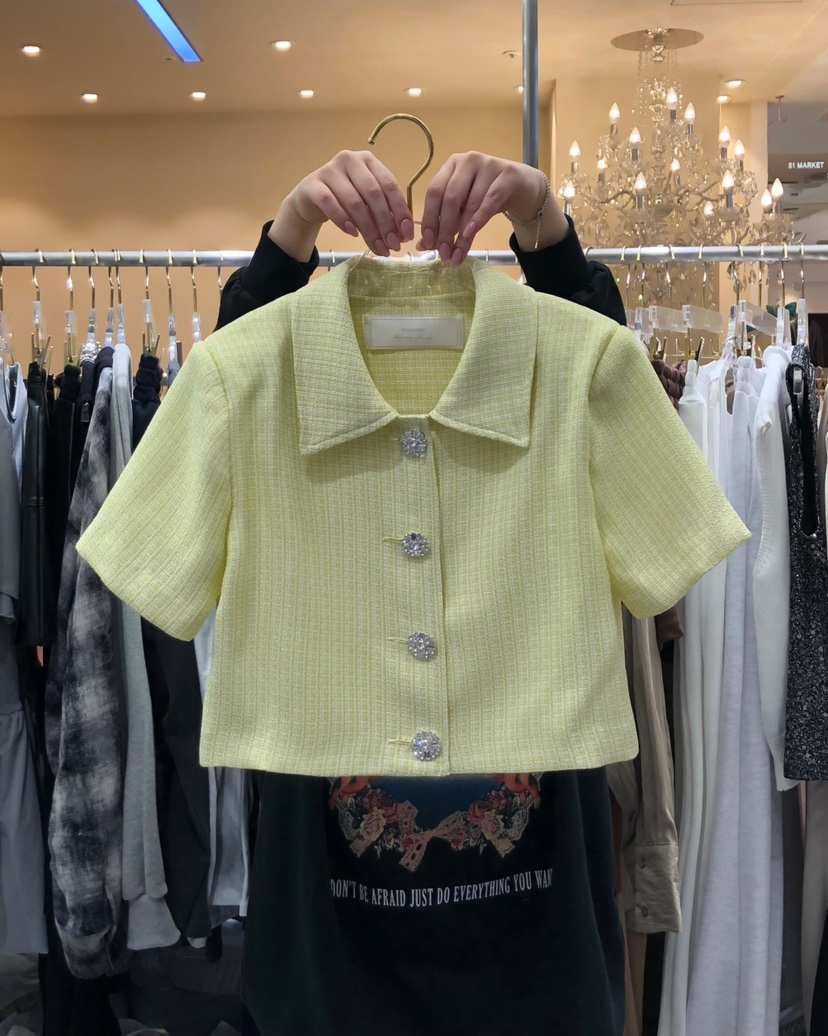 WORK SHOP東大門直郵女士新款職業時尚休閑真品夾克粗花呢Work_shop夾克