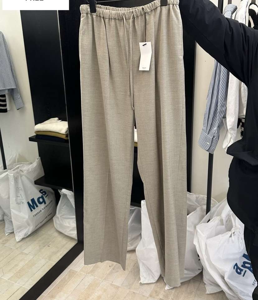 MOANI東大門實拍女裝新品熱賣休閑25春夏推薦職業休閑褲羊毛MOANI休閑褲