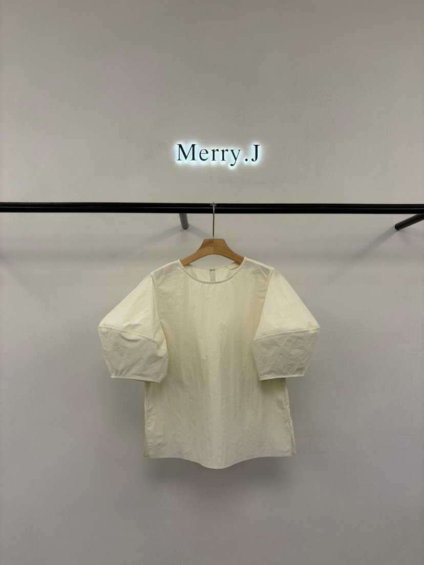 MERRY-J韓國直郵女士新款25春夏時尚熱賣職業真品襯衫蕾絲衫MERRY-J襯衫/蕾絲衫