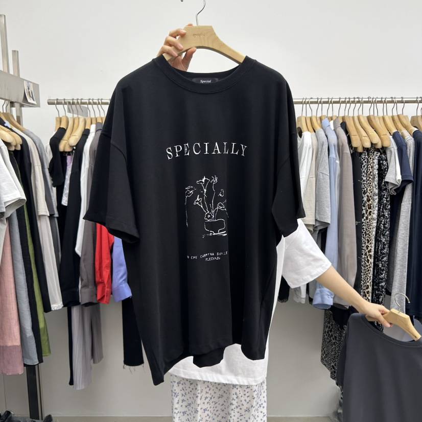 SPECIAL韓國㊣直郵東大門代購女裝新款休閑熱賣25春夏人氣T恤SPECIALT恤