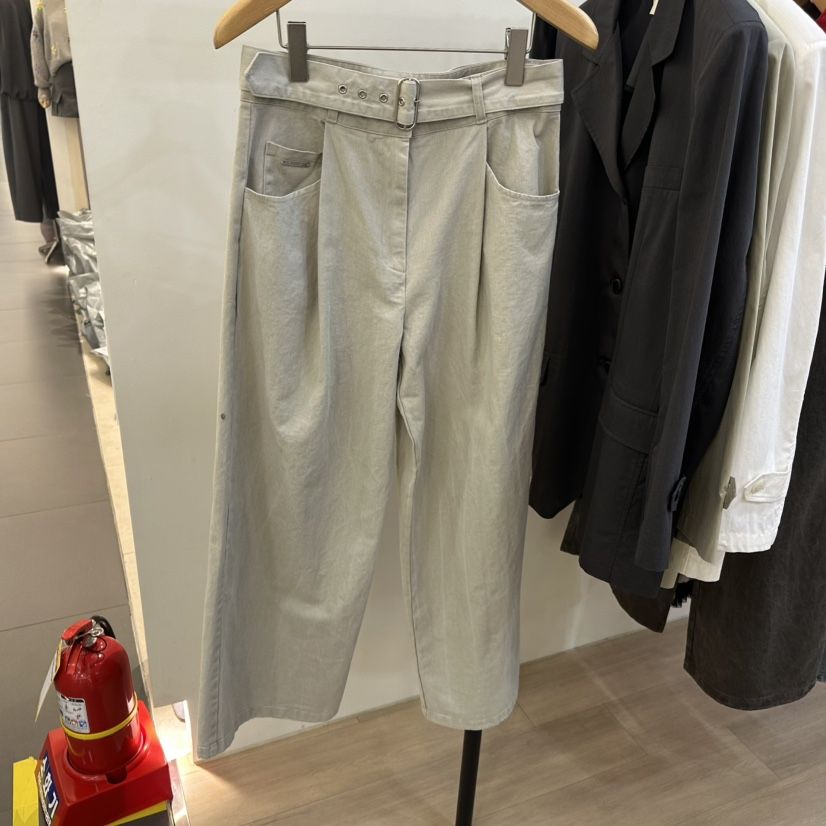 3 ANOTHER韓國直郵女士新品時尚25春夏職業熱賣休閑褲含腰帶3 ANOTHER休閑褲