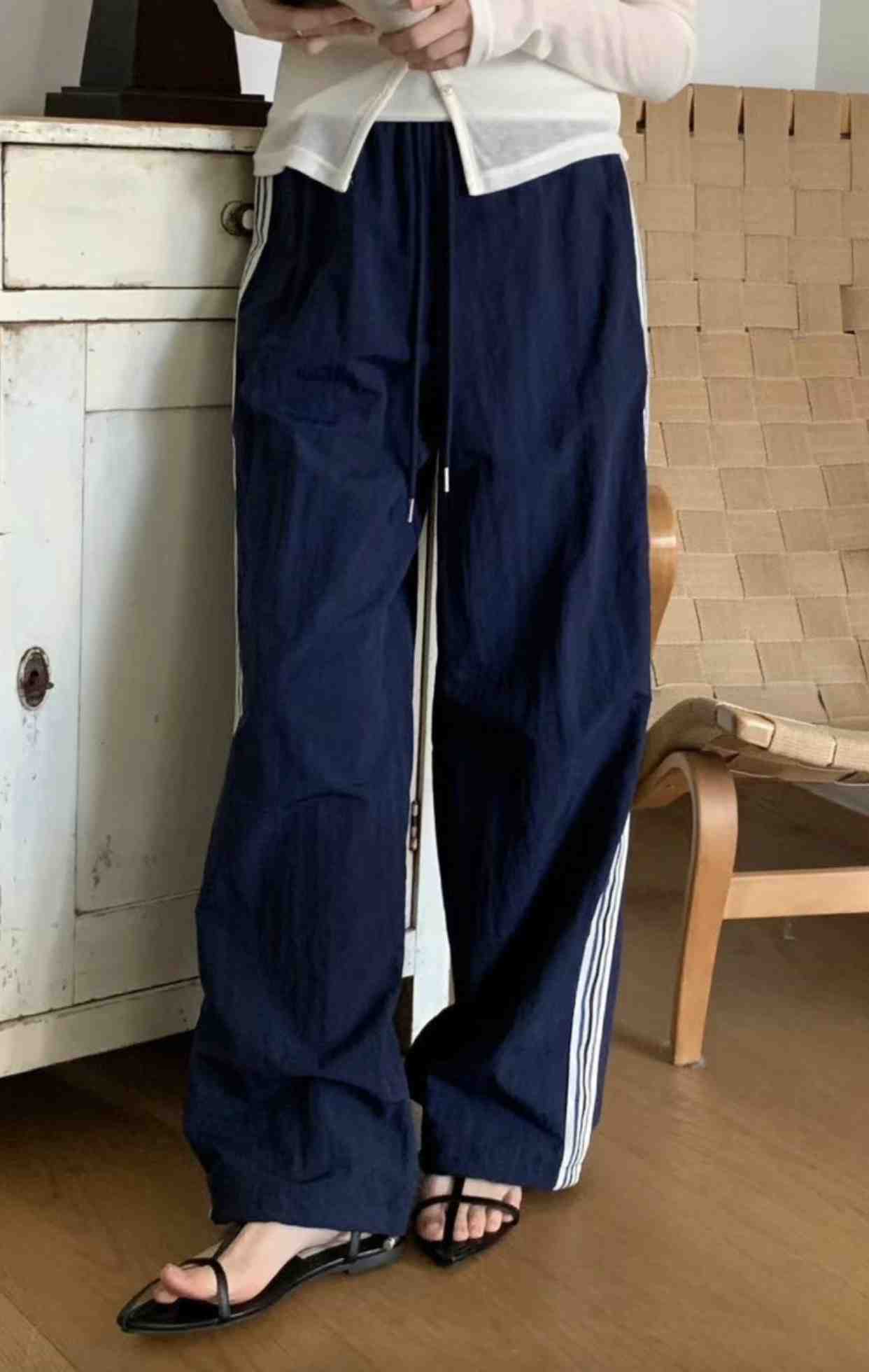CRISPY CHIPS韓國㊣直郵東大門代購女裝新款推薦人氣休閑褲BLACKGHOBI休閑褲