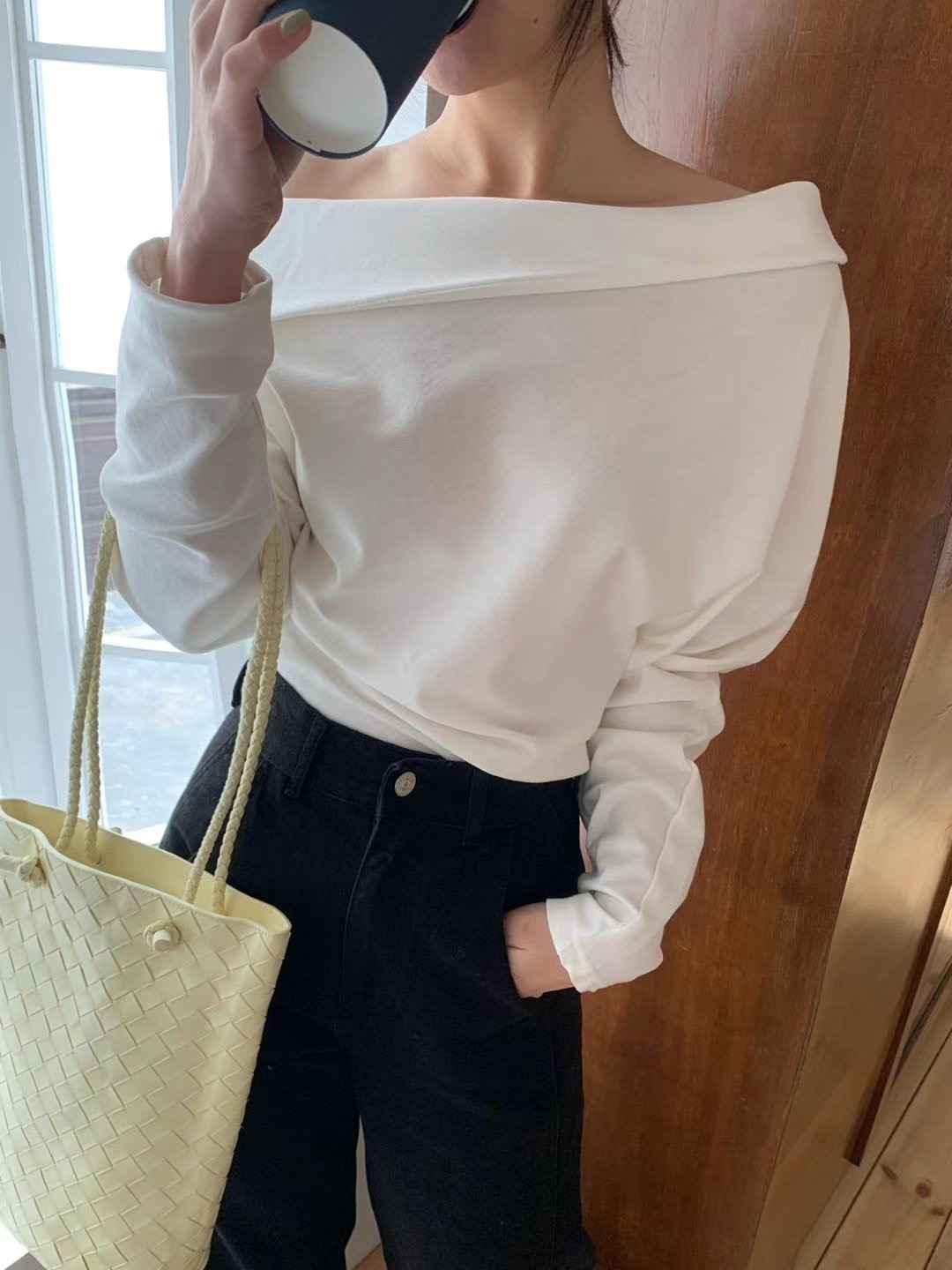 LIBERTY直郵韓國代購㊣女裝新品25春夏推薦人氣休閑長袖T恤LIBERTY長袖T恤