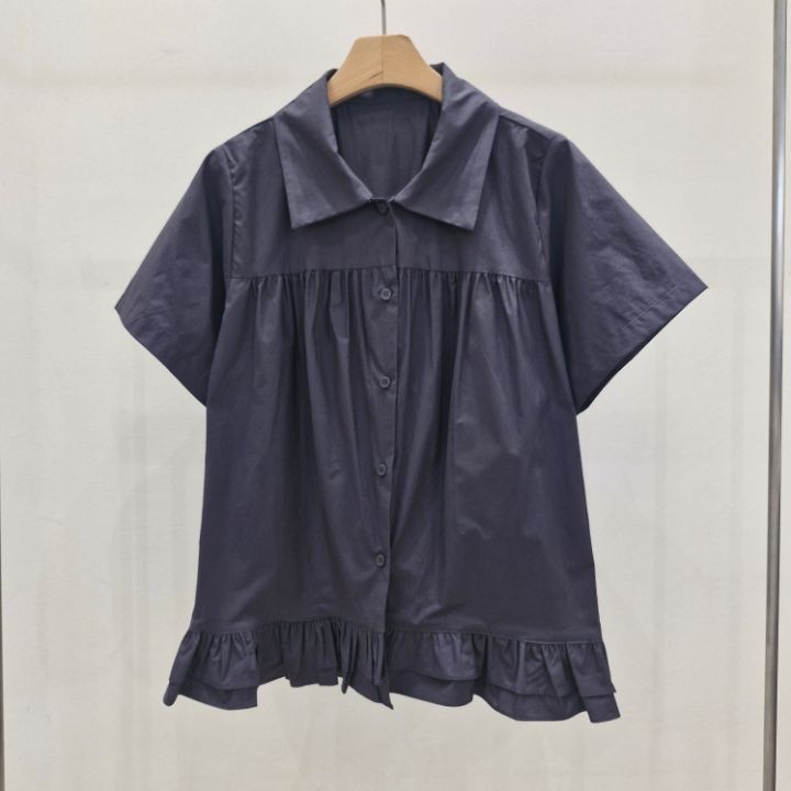 IF U-이퓨-T直郵韓國代購㊣女裝新品熱賣推薦襯衫蕾絲衫IF U襯衫/蕾絲衫