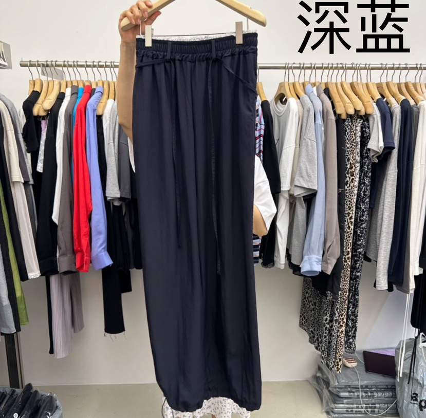 SPECIAL直郵韓國代購㊣女裝新品休閑熱賣推薦25春夏休閑褲含腰繩SPECIAL休閑褲