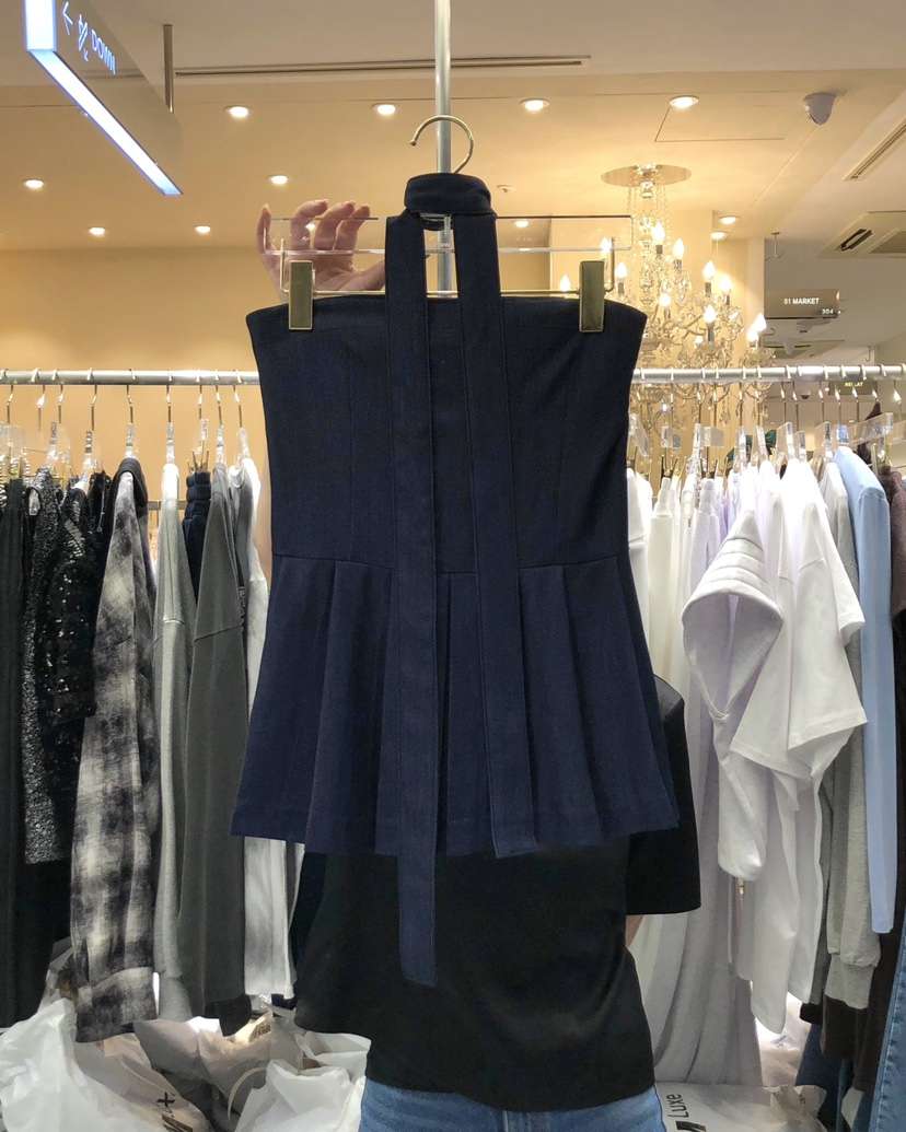 WORK SHOP東大門代購女裝新款人氣時尚25春夏吊帶背心含脖帶Work_shop吊帶/背心