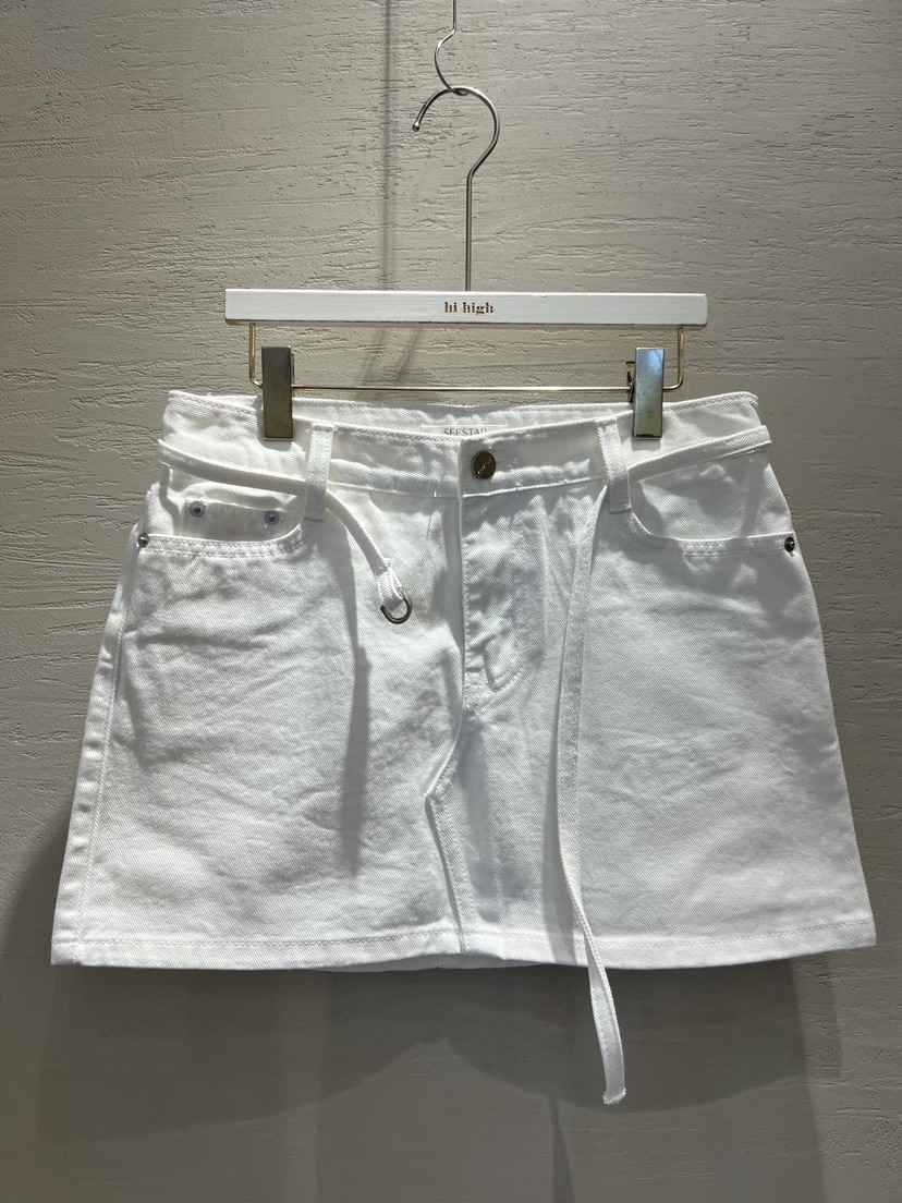 HI HIGH東大門直郵女士新款熱賣時尚真品25春夏短裙含腰帶SEESTAR/hi high短裙