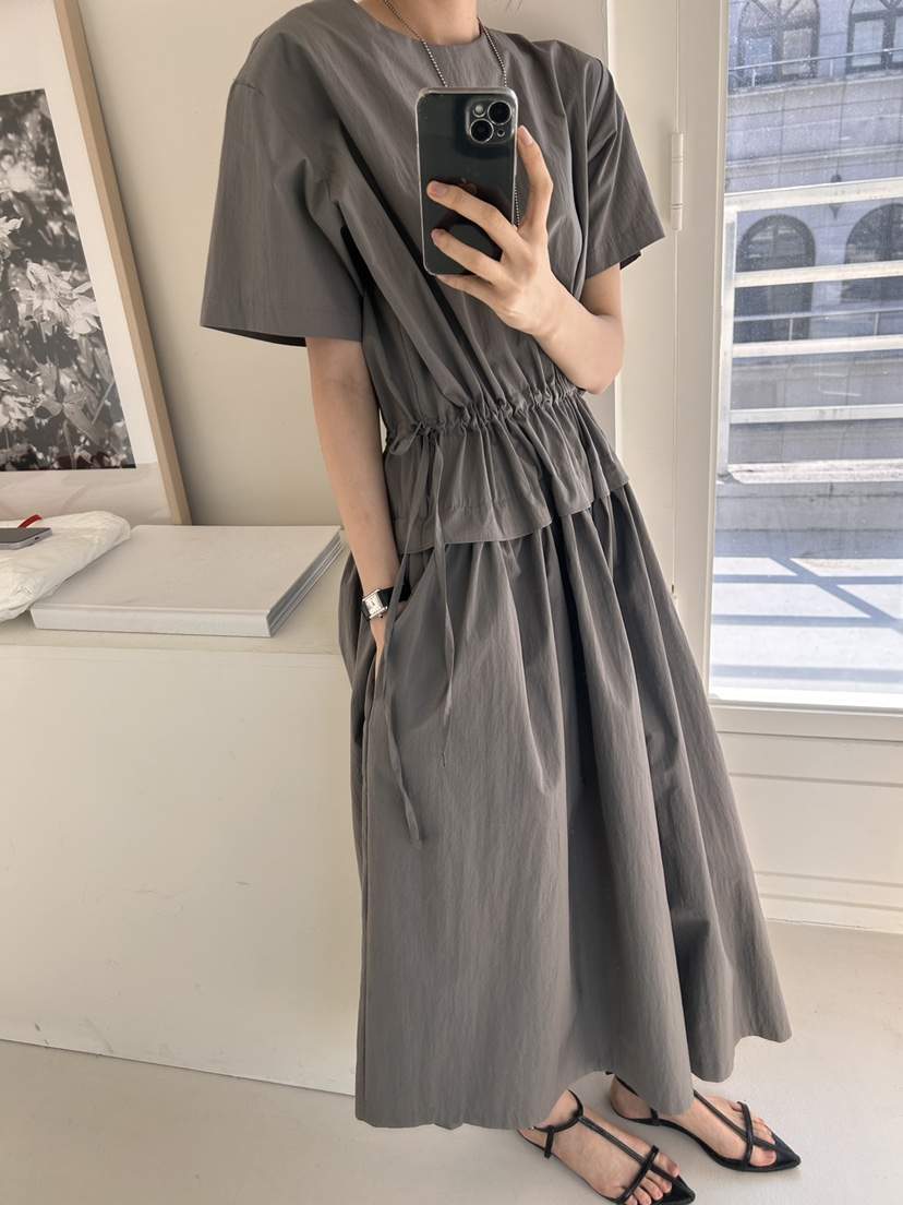 ME MO韓國直郵㊣東大門實拍女裝新款休閑時尚25春夏連衣裙ME MO連衣裙