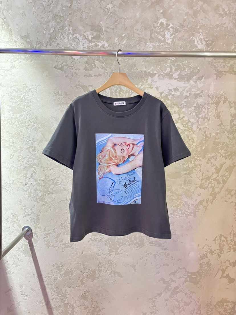 PIN-UP韓國直郵㊣東大門實拍女裝新品25春夏休閑熱賣時尚T恤PIN-UPT恤