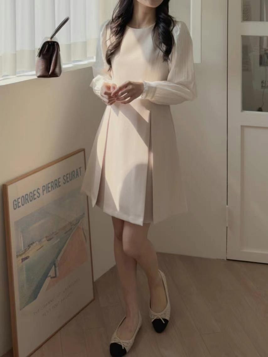 THE ORA直郵韓國代購㊣女裝新品熱賣休閑25春夏推薦連衣裙THE ORA連衣裙