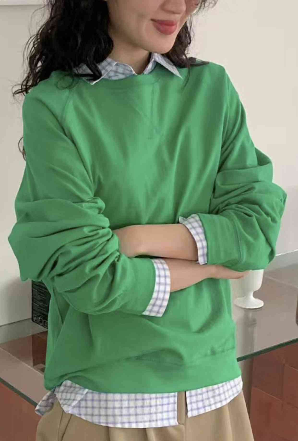 WEATHER韓國直郵㊣女裝新款時尚推薦休閑25春夏長袖T恤不含內搭GOBSLMURI-ot長袖T恤