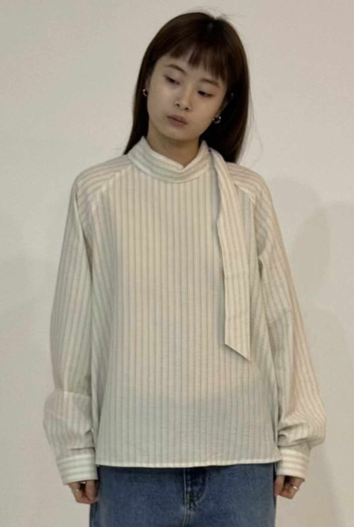 THEBARN韓國直郵㊣東大門實拍女裝新款人氣推薦休閑襯衫蕾絲衫THEBARN襯衫/蕾絲衫