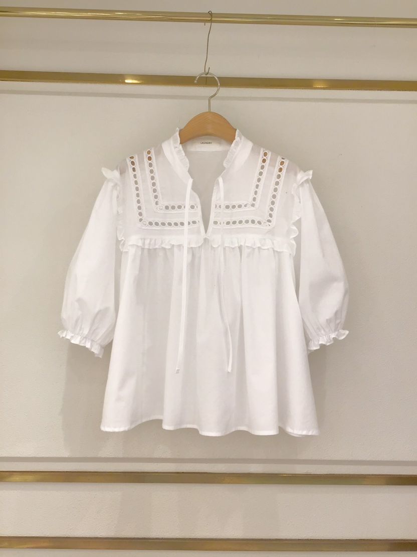 LAUNDRY韓國直郵㊣東大門實拍女裝新款熱賣25春夏襯衫蕾絲衫LAUNDRY襯衫/蕾絲衫
