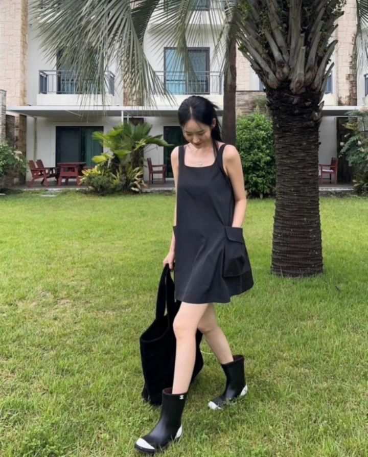 STAY HERE韓國㊣直郵東大門代購女裝新款25春夏連衣裙口袋STAY HERE連衣裙