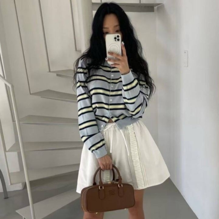 STAY HERE韓國直郵㊣女裝新品人氣熱賣推薦時尚25春夏針織衫STAY HERE針織衫