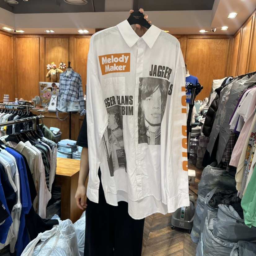 GARMENT-P韓國直郵㊣女裝新款時尚25春夏人氣休閑襯衫蕾絲衫GARMENT襯衫/蕾絲衫
