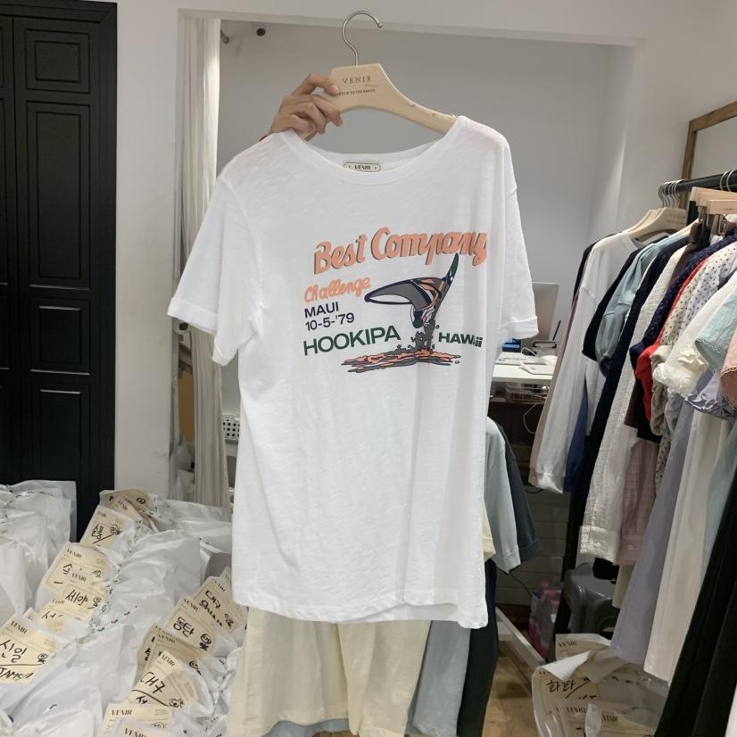 VENIR-a直郵韓國代購㊣女裝新品休閑時尚推薦熱賣人氣25春夏T恤VENIR-aT恤