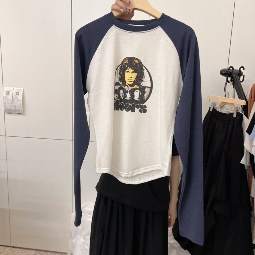 DOHWAJI直郵韓國代購㊣女裝新品熱賣人氣25春夏時尚長袖T恤DOHWAJI長袖T恤