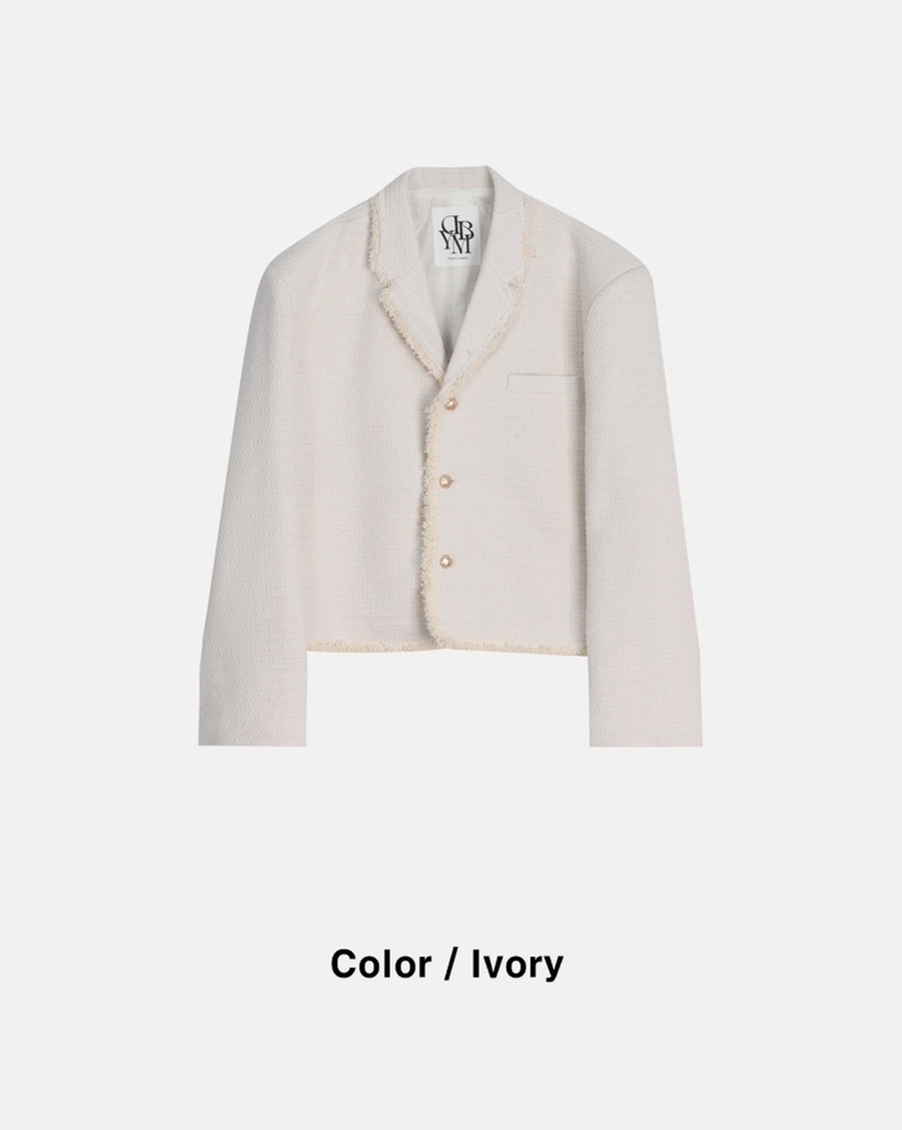 DESIGN BY YOUNG MIN直郵韓國代購㊣女裝新款熱賣休閑夾克DESIGN BY YOUNG MIN夾克