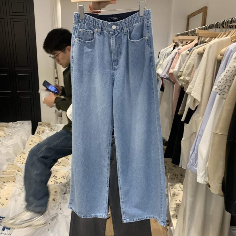 VENIR-a直郵韓國代購㊣女裝新款熱賣推薦25春夏休閑牛仔褲VENIR-a牛仔褲