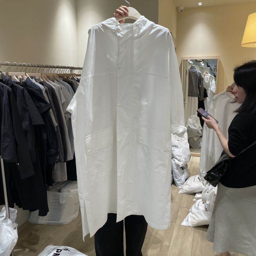 GARDEN韓國直郵㊣女裝新品25春夏休閑人氣熱賣長款風衣連帽GARDEN長款風衣