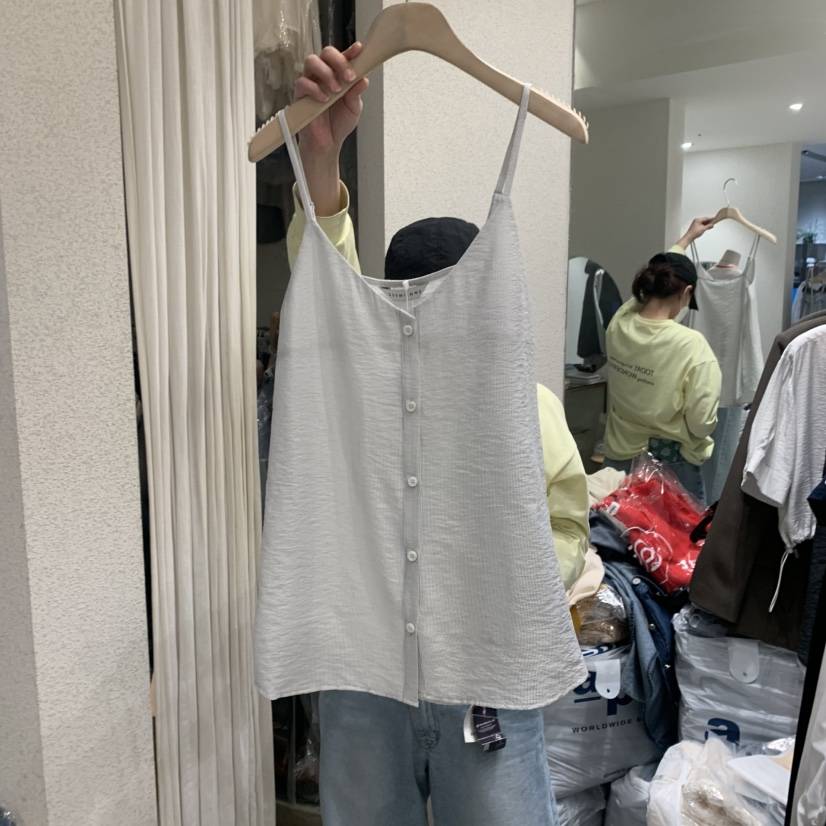 SSEMIENNE韓國㊣直郵東大門代購女裝新品人氣時尚吊帶背心緊身SSEMIENNE吊帶/背心