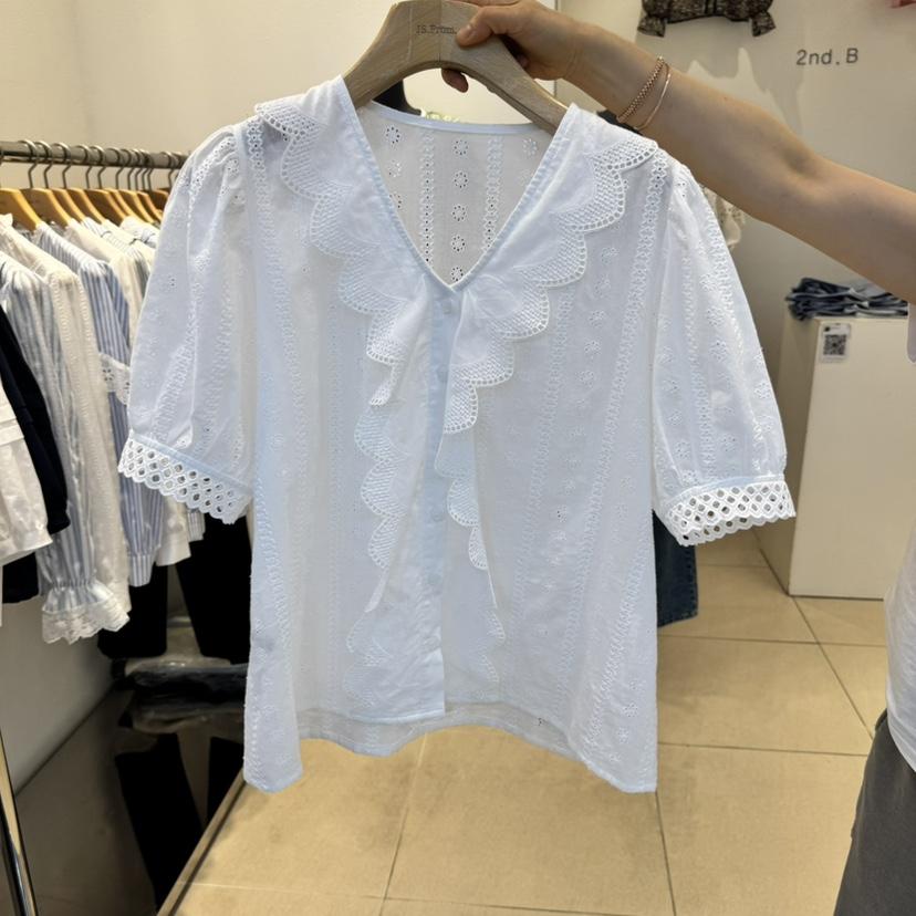 2nd B-S韓國直郵㊣女裝新品推薦人氣時尚休閑熱賣襯衫蕾絲衫2nd B-S襯衫/蕾絲衫