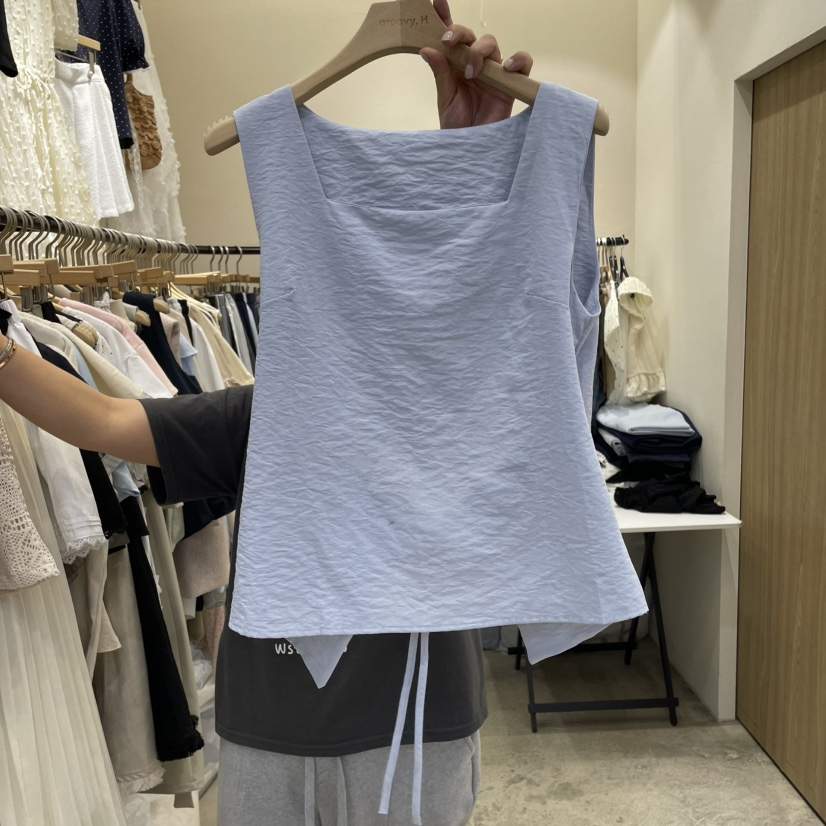 HOLYBANANA直郵韓國代購㊣女裝新品休閑時尚熱賣25春夏吊帶背心groovy.H/HOLYBANANA吊帶/背心