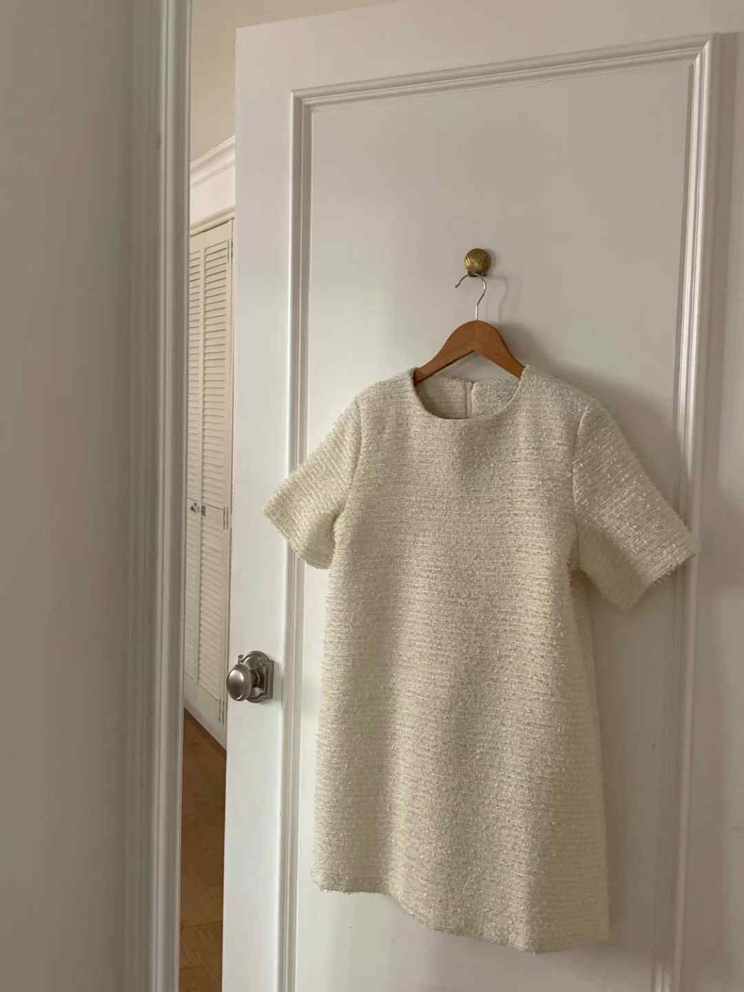 ROOMING-룸잉-T韓國代購女士新品25春夏職業連衣裙粗花呢ROOMING連衣裙